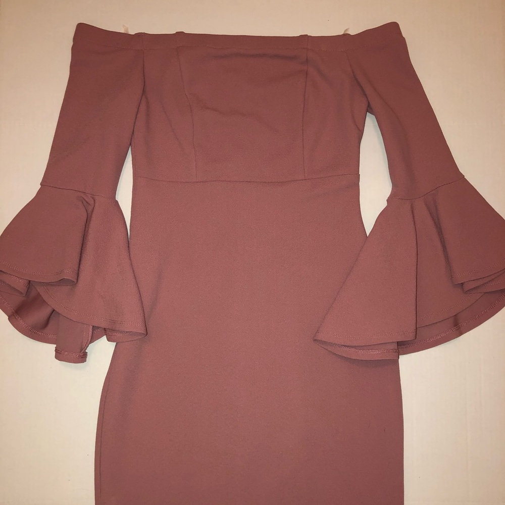 Dusty rose pink dress